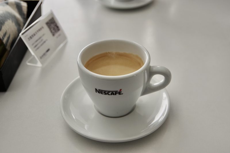食後に提供されたコーヒー